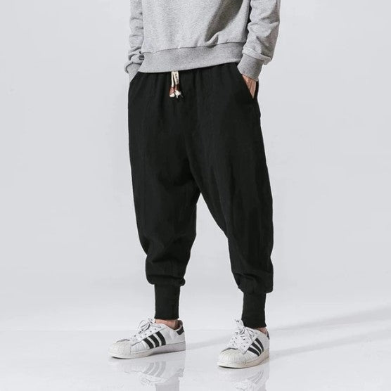 Cotton Linen Jogger Pants