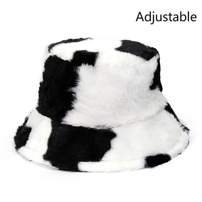 Fluffy Leopard  Bucket Hats