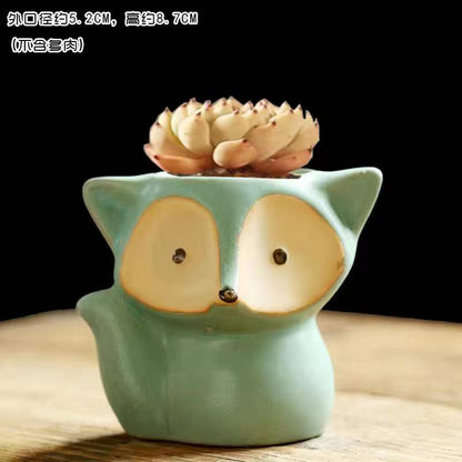 Cute Fox Style Plant Pot