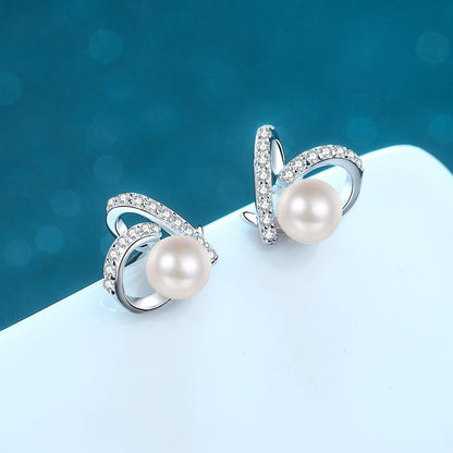 Pearl Engagement Stud Earring