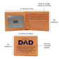Leather Wallet - Dad You Are The Anchor