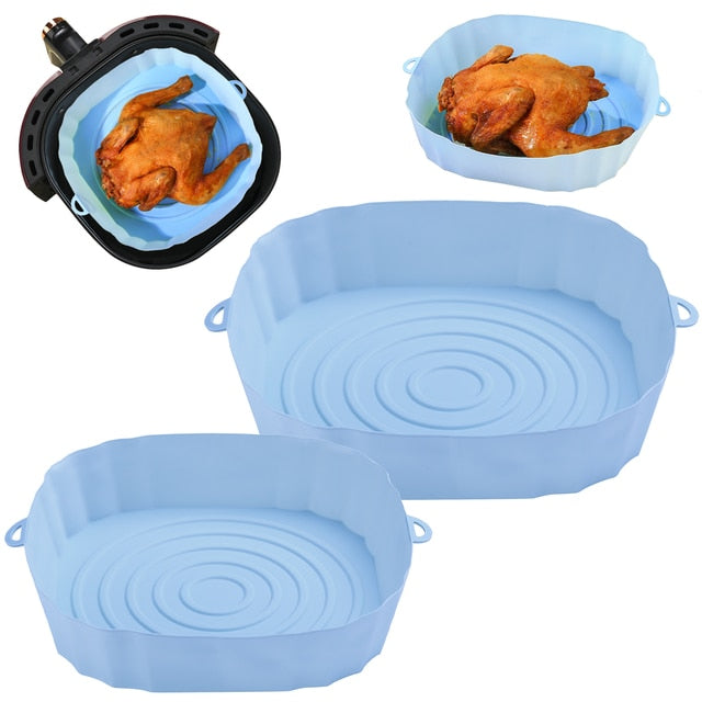 Large 2-Piece Air Fryer Silicone Basket