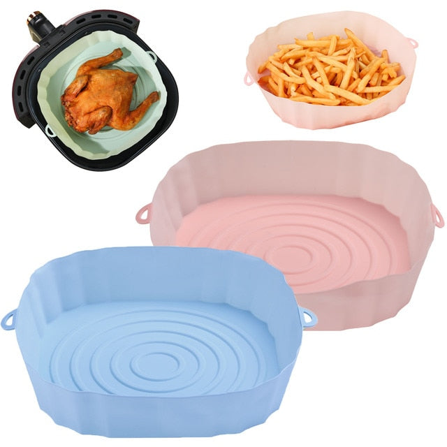 Large 2-Piece Air Fryer Silicone Basket