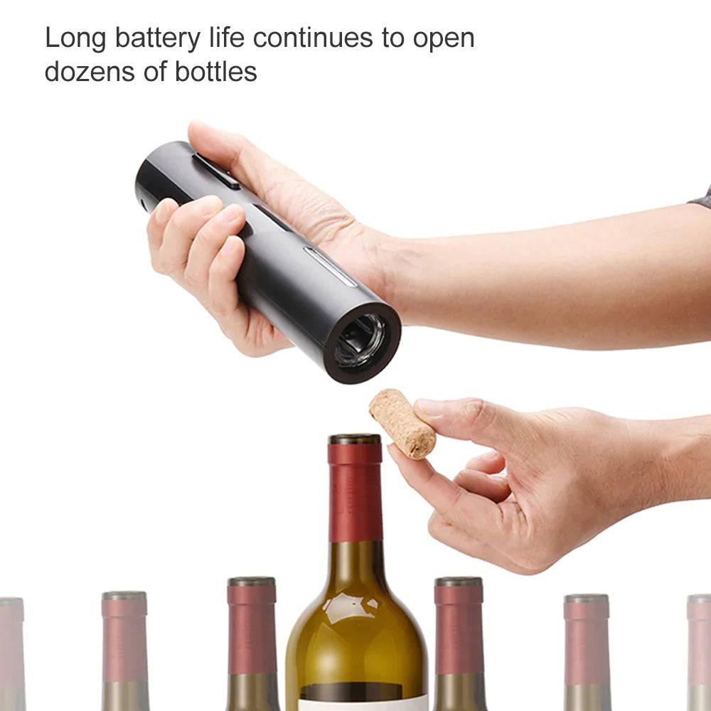 Ergonomic Rechargeable Electric Wine Bottle Opener Set