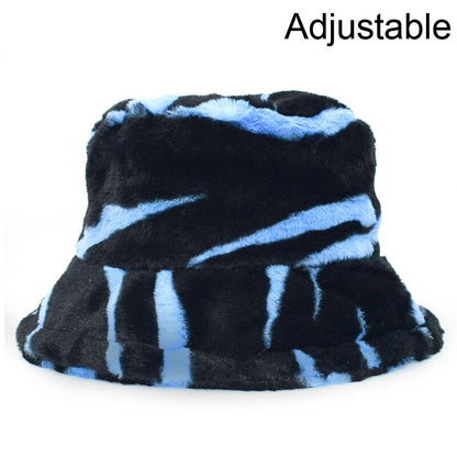 Fluffy Leopard  Bucket Hats