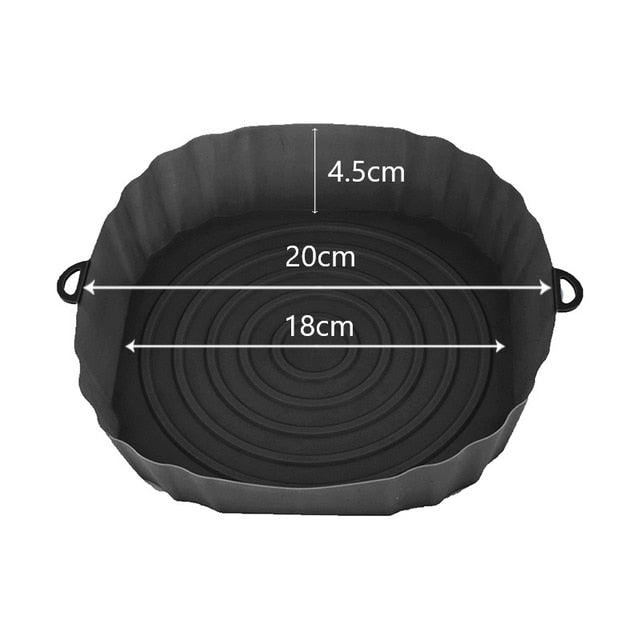 Large 2-Piece Air Fryer Silicone Basket